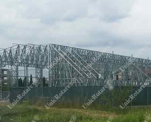 industrial building with steel structure
