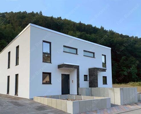 Finished steel house in Germany