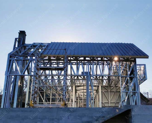 Lightweight steel structure for house