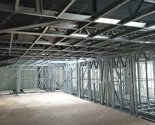 Steel structure for mezannine